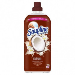 SOUPLINE - Adoucissant Concentré Fraîcheur Parfumée Noix De Coco - 52 Lavages - 1,3 L Sonico.fr