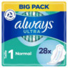 ALWAYS - Ultra Normal Avec Ailettes Taille 1 - paquet de 28 serviettes hygiéniques Sonico.fr