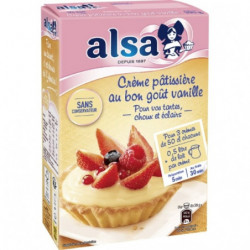 ALSA - Préparation crème pâtissière onctueuse - boite de 390 g Sonico.fr
