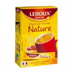 LEROUX - Chicorée soluble Sticks Nature - boite de 20 sticks Sonico.fr