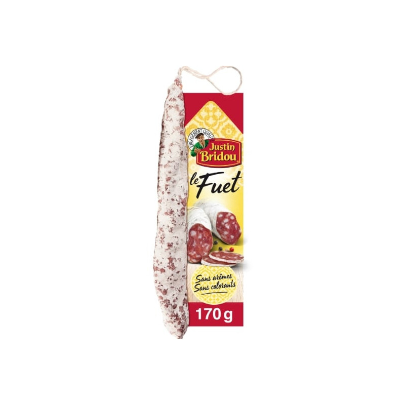 JUSTIN BRIDOU - Saucisson Le Fuet - sachet de 170 g Sonico.fr