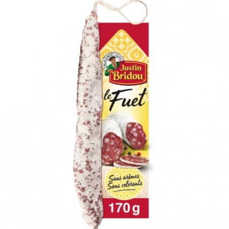 JUSTIN BRIDOU - Saucisson Le Fuet - sachet de 170 g Sonico.fr