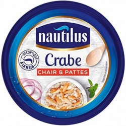 NAUTILUS - Crabe Chair Et Pattes - boite de 105 g Sonico.fr