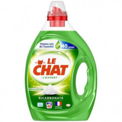 LE CHAT - L'Expert Lessive liquide au bicarbonate - 40 Lavages - 3 l Sonico.fr