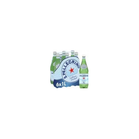 SAN PELLEGRINO - Eau gazeuse minérale naturelle - pack de 6 bouteilles de 1 L Sonico.fr