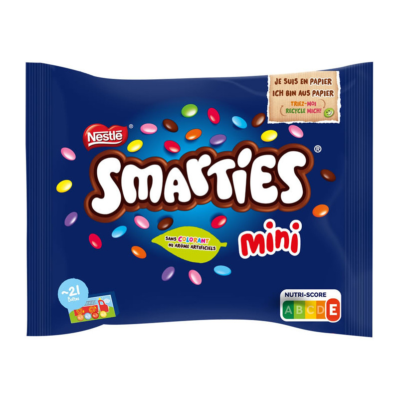 SMARTIES - Mini Bonbons chocolat lait - sachet de 314 g Sonico.fr