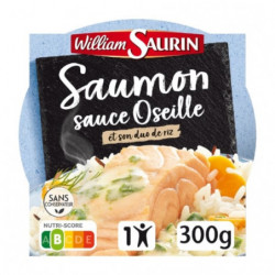 WILLIAM SAURIN - Assiette Saumon Sauce Oseille Et Riz Pilaf - 300 g Sonico.fr