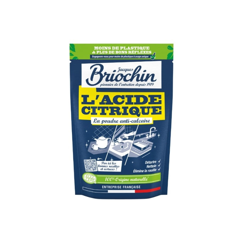 JACQUES BRIOCHIN - Nettoyant Acide citrique - paquet de 450 g Sonico.fr