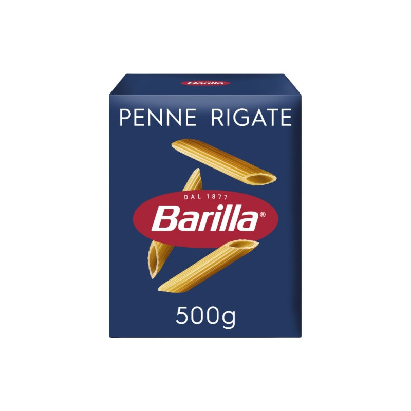 BARILLA - Pâtes Penne Rigate - paquet de 500 g Sonico.fr
