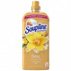 SOUPLINE - Adoucissant Concentré Fraîcheur Parfumée Vanille Mandarine - 52 Lavages - 1,2 L Sonico.fr