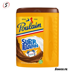 Boîte Super Poulain 1 kg – Poudre chocolatée instantanée, idéale pour un petit déjeuner gourmand