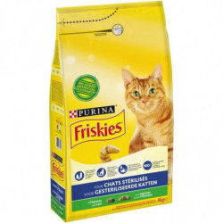 FRISKIES - Croquettes Chats stérilisé A l'Agneau et Aux Légumes - Sac de 4 kg Sonico.fr