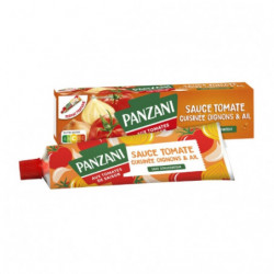 PANZANI - Sauce tomate cuisinée Oignons Et Ail - tube de 180 g Sonico.fr