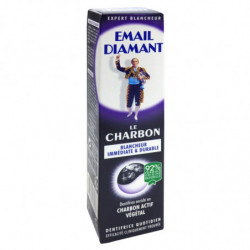 EMAIL DIAMANT - Le charbon Dentifrice blancheur immédiate et durable - tube de 75 ml Sonico.fr