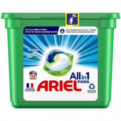 ARIEL - Alpine Lessive Capsules Tout en 1  - sachet de 22 capsules Sonico.fr