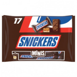 SNICKERS - Minis Barres chocolatées aux cacahuètes et caramel - 17 x 20 g Sonico.fr