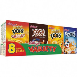 KELLOGG'S - Assortiment de boites de céréales - 6 x 35 g Sonico.fr