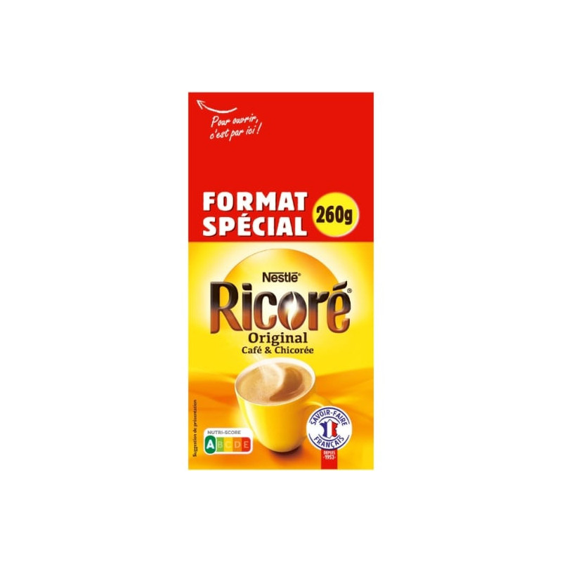 RICORE - Recharge Café Soluble Chicorée Original - sachet de 260 g Sonico.fr