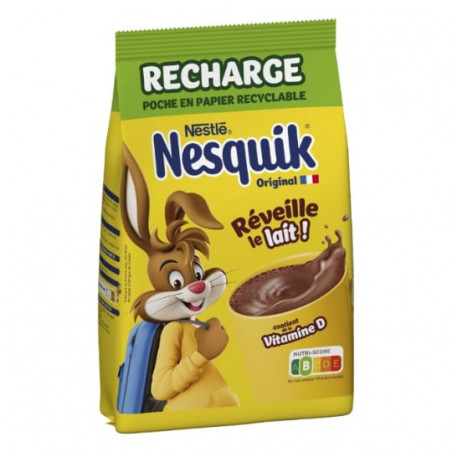 NESQUIK - Eco-Recharge Boisson Cacaotée - poche de 430 g Sonico.fr