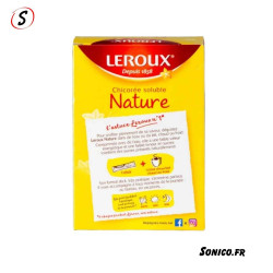 Dos du paquet Leroux nature mettant en avant la fabrication française