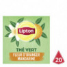 LIPTON - Thé vert Fleur d'Oranger et Mandarine - boite de 20 sachets Sonico.fr