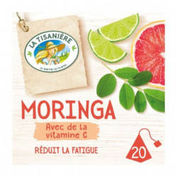 LA TISANIERE - Infusion Moringa Avec De La Vitamine C - boite de 20 sachets - 30 g Sonico.fr