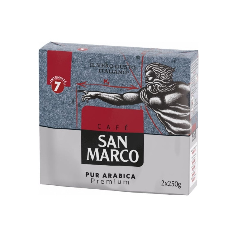SAN MARCO - Café moulu pur Arabica - paquet de 2 x 250 g Sonico.fr