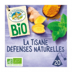 LA TISANIERE - La Tisane Défenses Naturelles Bio - boite de 20 sachets - 30 g Sonico.fr