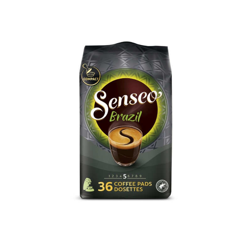 SENSEO - Brazil intensité 5 Café dosettes Compatibles Senseo - paquet de 32 dosettes Sonico.fr