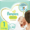 PAMPERS - Premium Protection New Baby - Couches taille 1 (2-5 kg) - 44 couches Sonico.fr