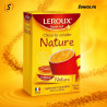 Visuel publicitaire Leroux sans caféine au goût légèrement caramélisé