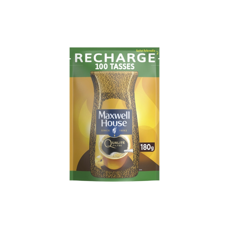 MAXWELL HOUSE - Qualité Filtre Eco Recharge - recharge de 180 g Sonico.fr