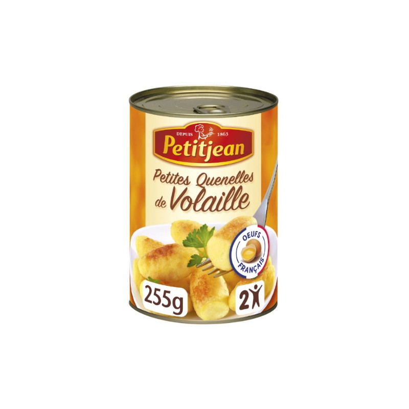 PETITJEAN - Quenelles volaille au naturel - boite de 255 g Sonico.fr