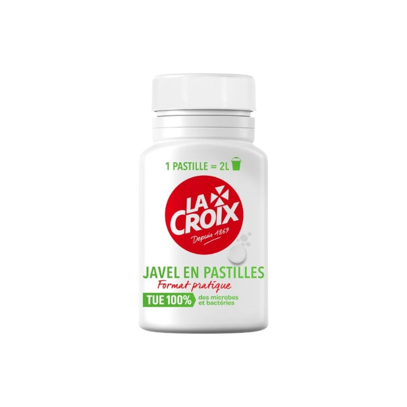 LA CROIX - Javel Désinfectant en pastilles - boite de 40 pastilles - 150 g Sonico.fr