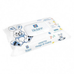 BIOLANE - Lingettes visage et mains Bébé - sachet de 64 lingettes Sonico.fr