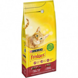 PURINA FRISKIES - Croquettes chats buf poulet légumes - Sac de 2 kg Sonico.fr