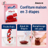 Mode d’emploi visuel en 3 étapes pour confiture rapide et facile