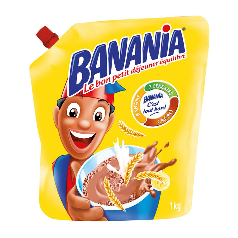 BANANIA - Chocolat En Poudre - Doypack de 1 kg Sonico.fr