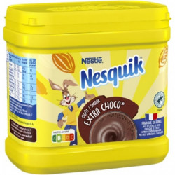 NESQUIK - Extra Choco Boisson Cacaotée Chocolat en poudre -  boite de 600 g Sonico.fr