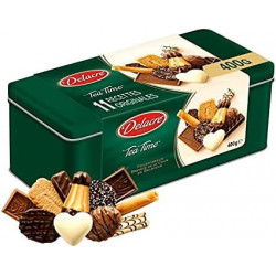 DELACRE - Tea Time Biscuits assortiment - boîte 400 g Sonico.fr