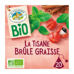 LA TISANIERE - Infusion Brule Graisse Bio 20 sachets - boite de 30 g Sonico.fr