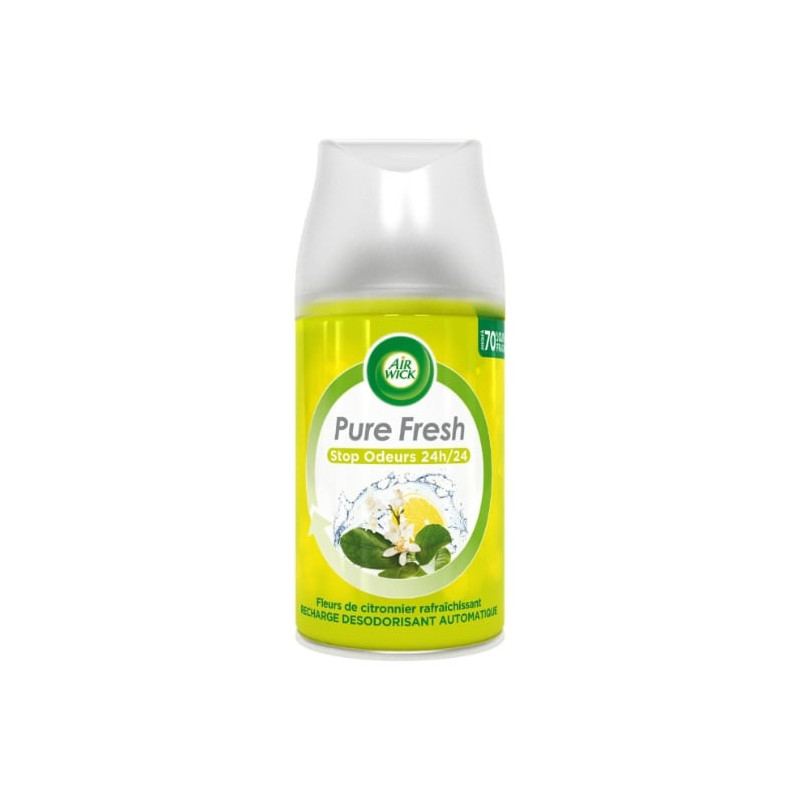 AIR WICK - Recharge pour Diffuseur Freshmatic Max Rafraîchissant parfum Fleurs de Citronnier - 250 ml Sonico.fr