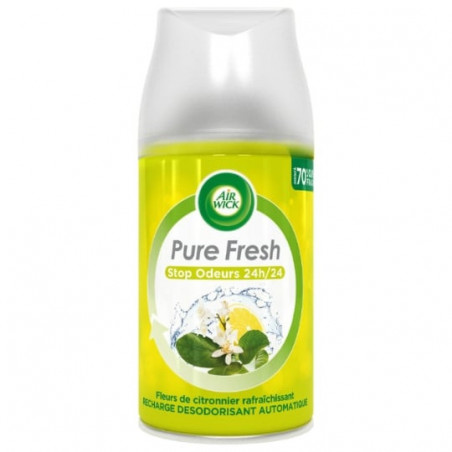 AIR WICK - Recharge pour Diffuseur Freshmatic Max Rafraîchissant parfum Fleurs de Citronnier - 250 ml Sonico.fr