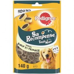 PEDIGREE - Sa Récompense pour chien fromage buf - sachet de 140 g Sonico.fr
