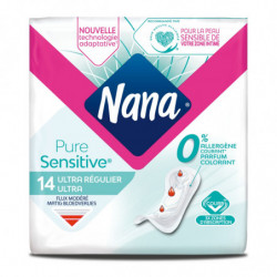 NANA - Pure Sensitive Normal Serviettes hygiéniques - 14 serviettes Sonico.fr