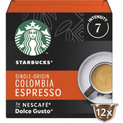 STARBUCKS - Espresso Colombia Café Capsules Compatible Dolce Gusto - boite de 12 capsules Sonico.fr