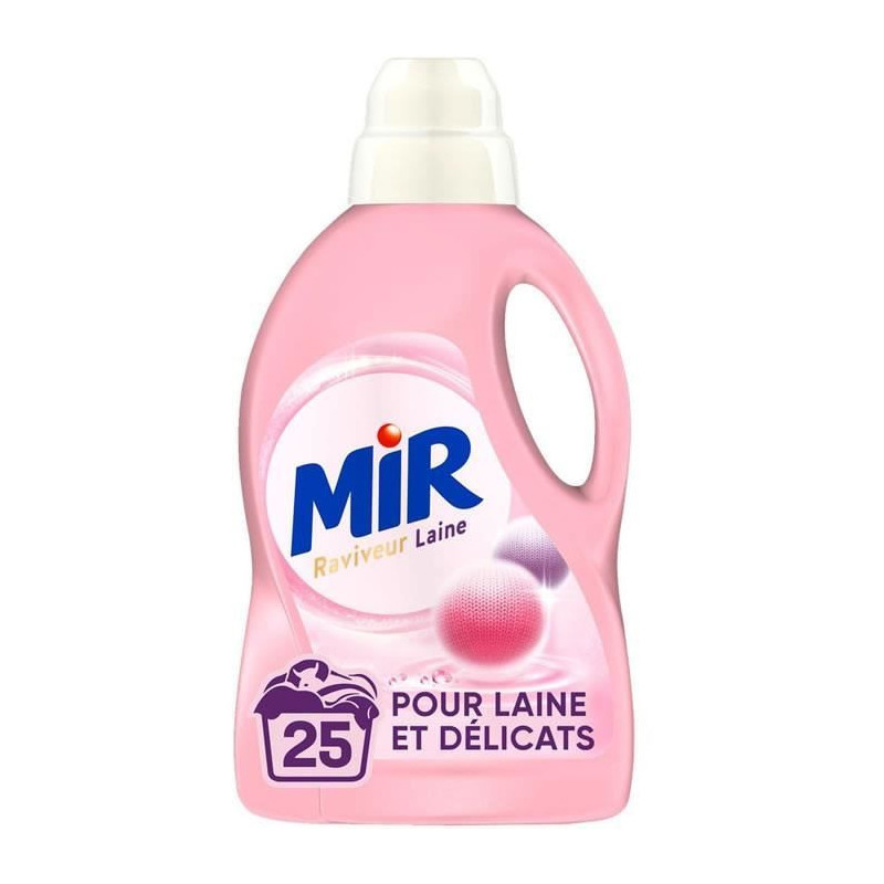 MIR - Laine Délicats Lessive liquide baume de soin 3D 25 lavages - 1.5 L Sonico.fr