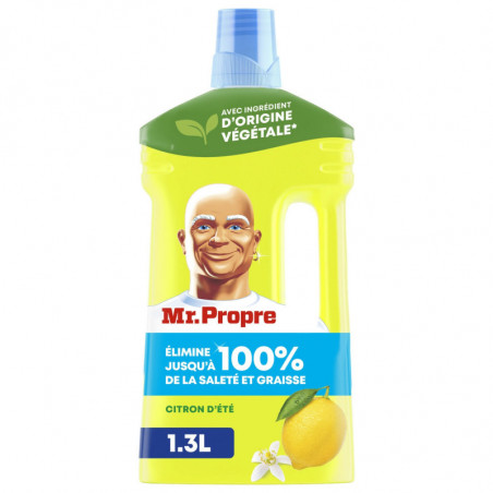 MR PROPRE - Nettoyant Ménager Citrons D'Été - bidon de 1.3 l Sonico.fr