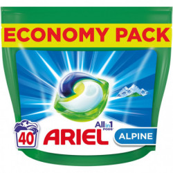 ARIEL - Alpine Lessive Capsules Tout en 1  - sachet de 40 capsules Sonico.fr