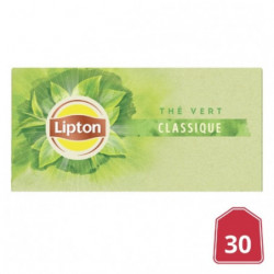 LIPTON - Thé vert Classique - boite de 30 Sachets Sonico.fr
